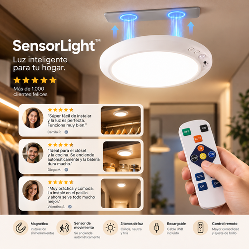 SensorLight™ | Luz Automática Donde la Necesitas